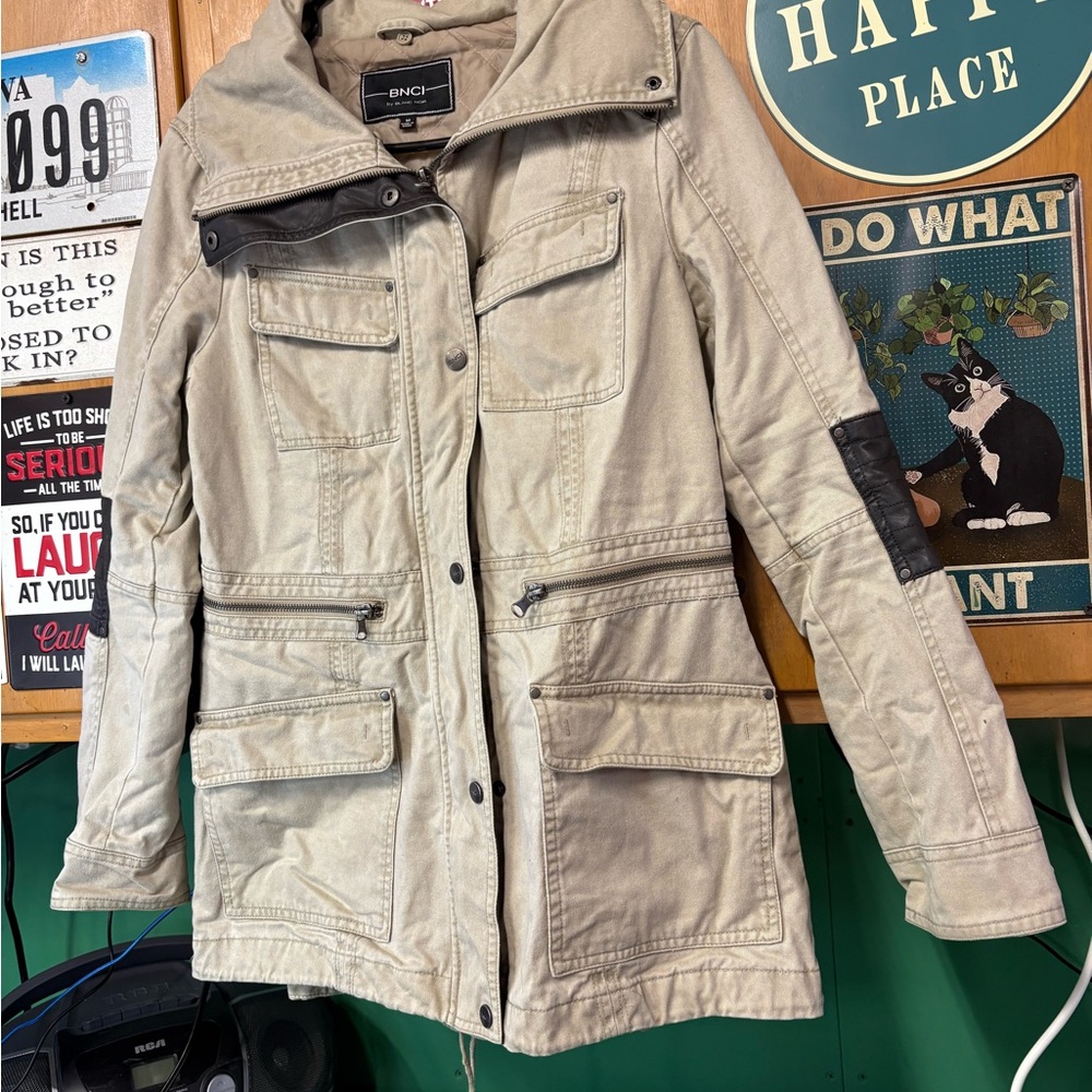 Blanc Noir Light Tan Utility Jacket
